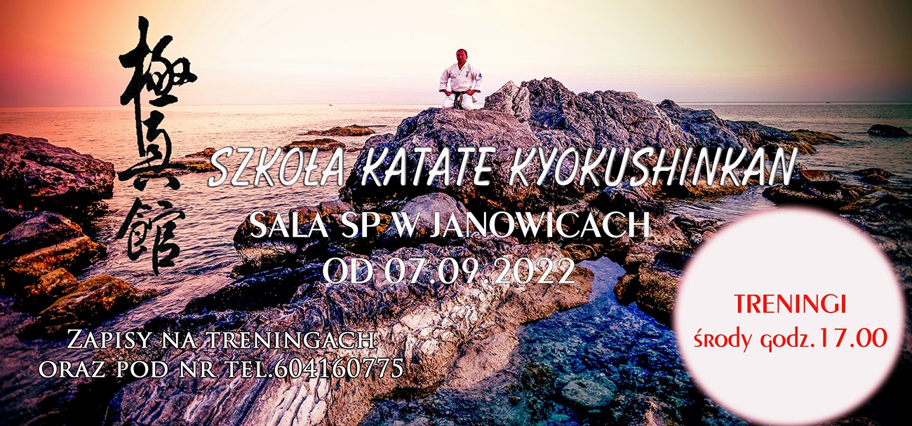 Karate plakat informacyjny