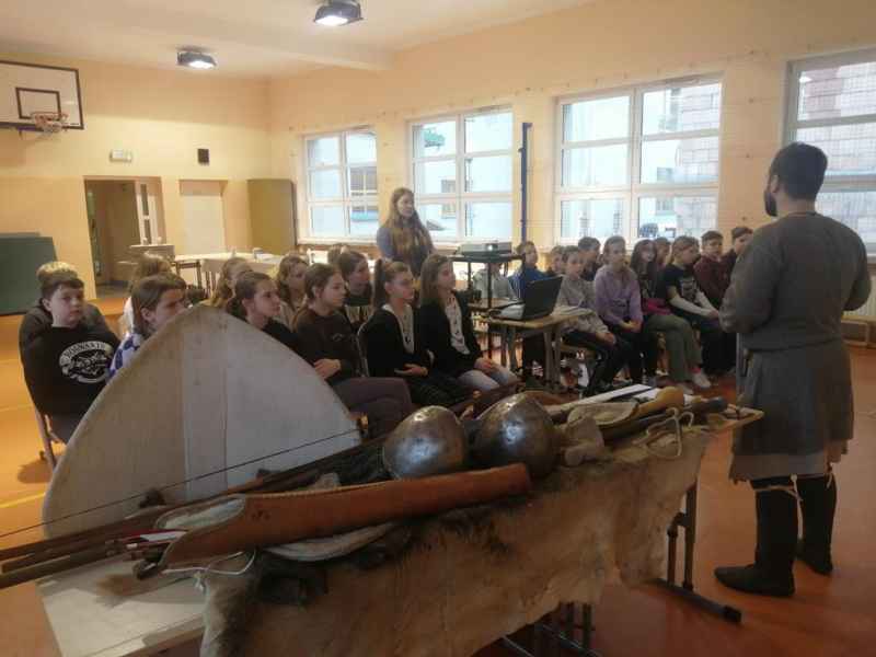 warsztaty rycerskie z klasą 5a i 5b