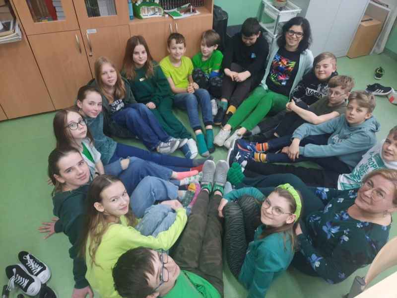klasa 5b na zielono