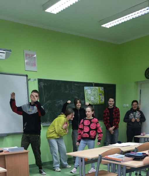 prezentacja projektu w klasie 6